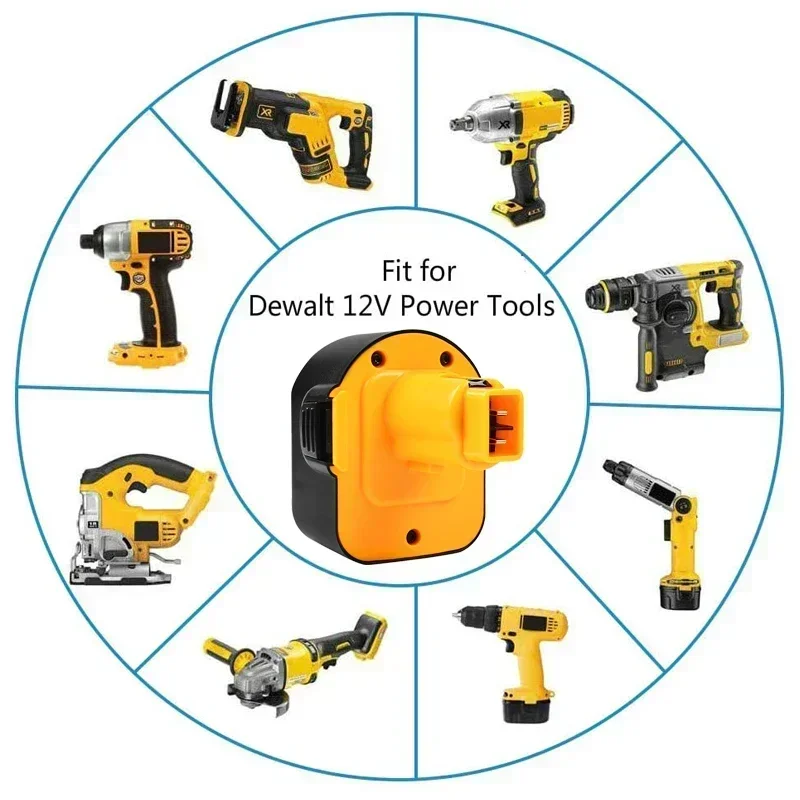 Фото 2 упаковки для аккумулятора Dewalt 12 В 3,5 Ач DC9071 DW9072 DW9071 DE9074 DE9037 DE9071 DE9072 DE9075 Аккумулятор 12 В Аккумуляторный электроинструмент №5