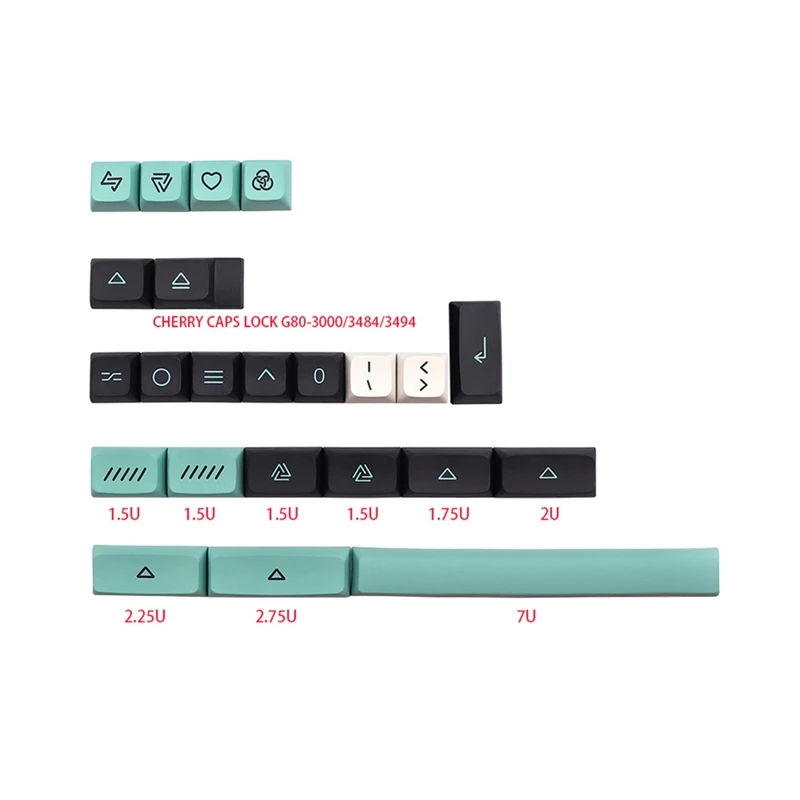 127 клавиш Geoma Keycap Pbt XDA колпачки для Dz60/RK61/64/Gk61/68/75/84/980/104 механическая клавиатура Gmk