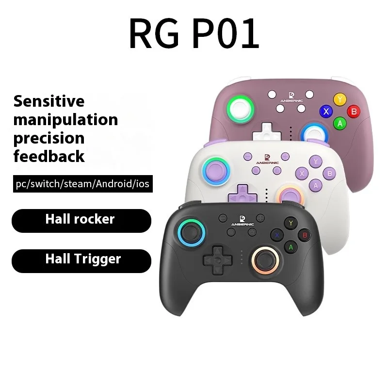 ANBERNIC RG P01 RGP01 Геймпад Беспроводной Bluetooth с эффектом Холла RGB Джойстик XBOX Игровой