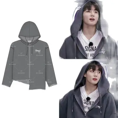

Толстовка с длинным рукавом в стиле Харадзюку для мальчиков KPOP Bangtan JUNGKOOK