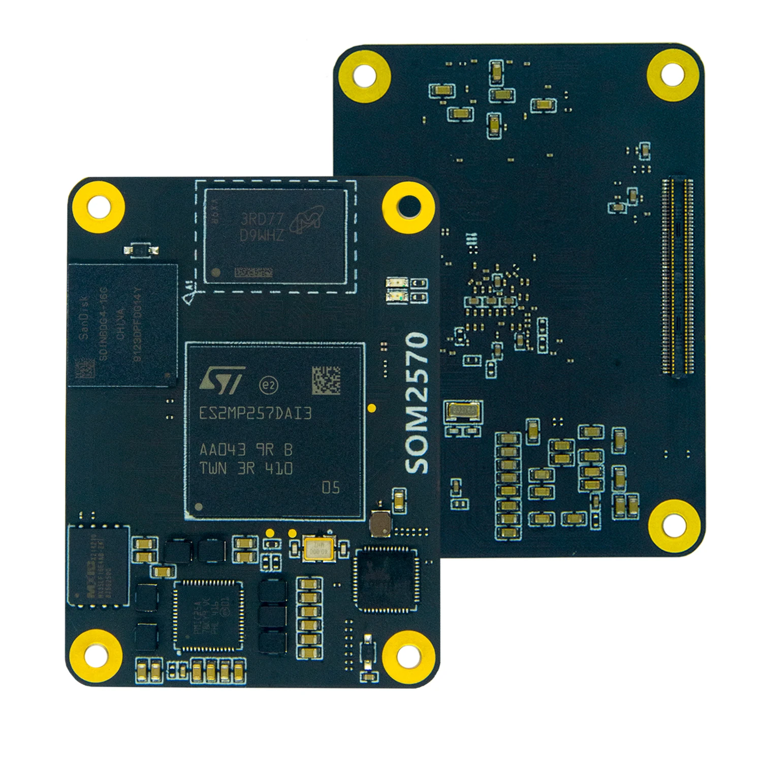Фото Плата разработки SOM-2570 System-on-Module USB 3.0 ST STM32MP257, двухъядерный процессор, 4G, Wi-Fi, USART, CAN, MIPI, DSI, LCD, Linux, для промышленного IoT №4