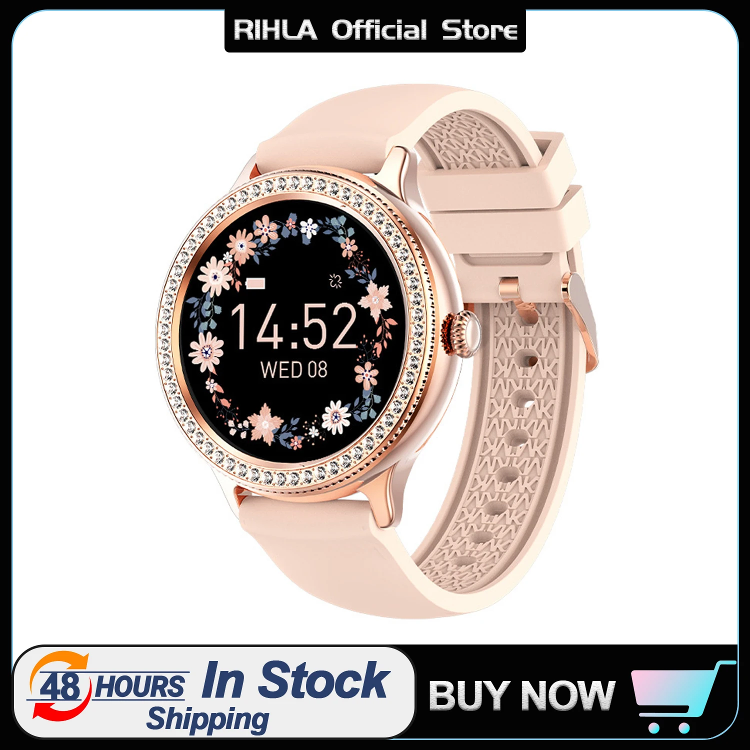 

Xiaomi New Fashion Smart Watch Women Custom Dial Ladies Watch Heart Rate Menstrual Record Waterproof Smartwatch For Android IOS