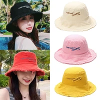 beach summer autumn foldable outdoor bucket hat cotton sun caps fisherman cap