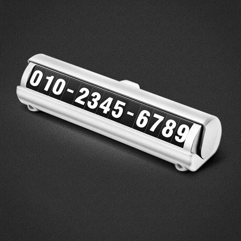 Светящаяся Автомобильная Временная парковочная карта вращающаяся табличка с