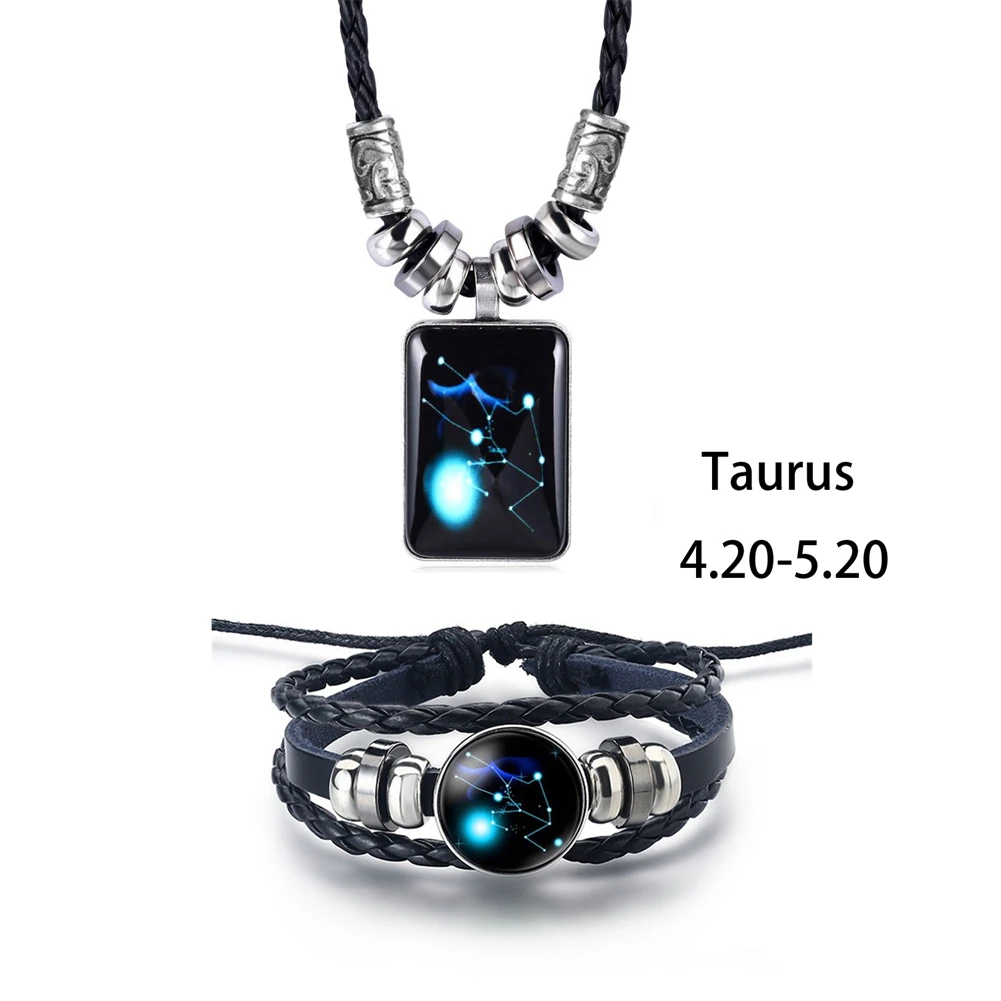 2024 персонализированное ожерелье с подвеской дизайн созвездия галактики 12 знаков