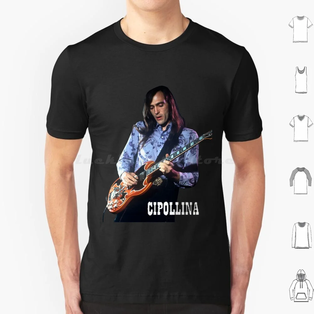 Футболка большого размера с принтом John Cipollina 100% хлопок