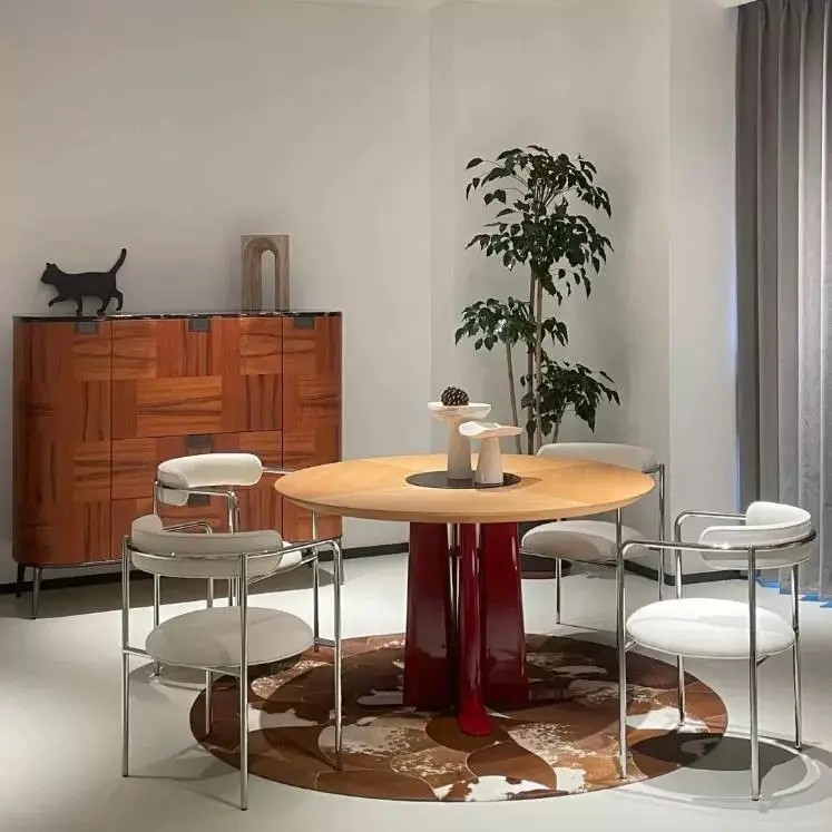 Современное обеденное кресло из нержавеющей стали мебель для дома стул одного