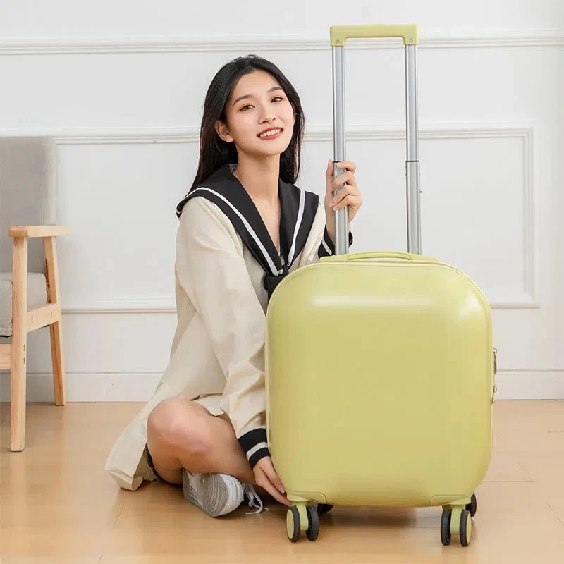 Suitcase For Girls Women Cabin Size Under Seat Pc Spinner Suitcase Travel Rolling Luggage Bag On Wheels