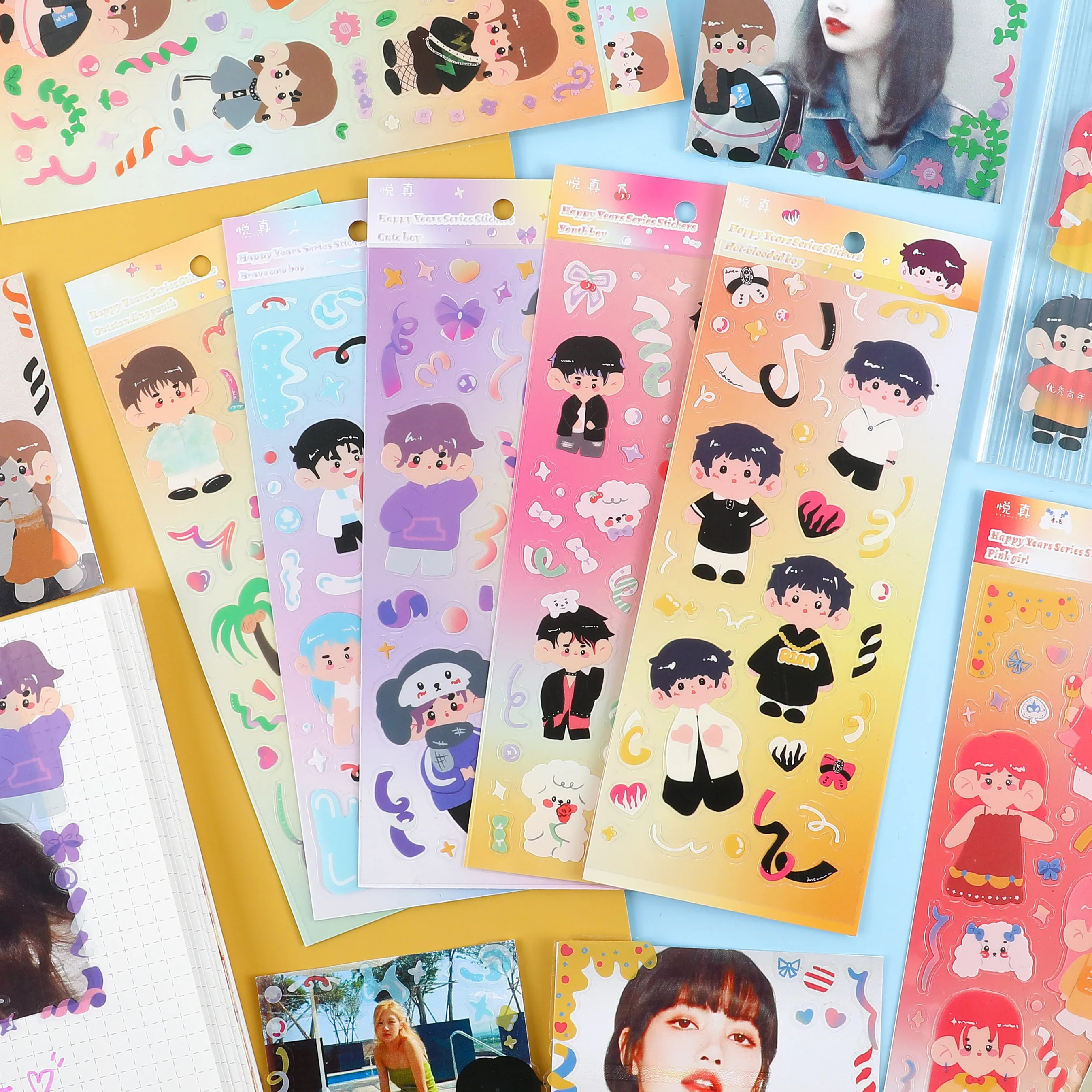 

24pakcs/LOT beautiful years series stationery sticker creative decoration DIY PVC sticker