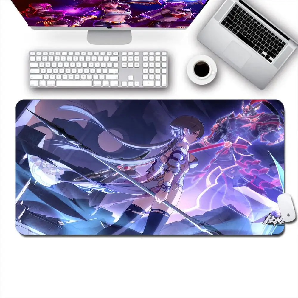 

Honkai Impact 3 Large Mouse Pad 900x400 Anime Laptop Computer Gaming Accessories Mousepad Keyboard Office Rubber Desk Mat Carper