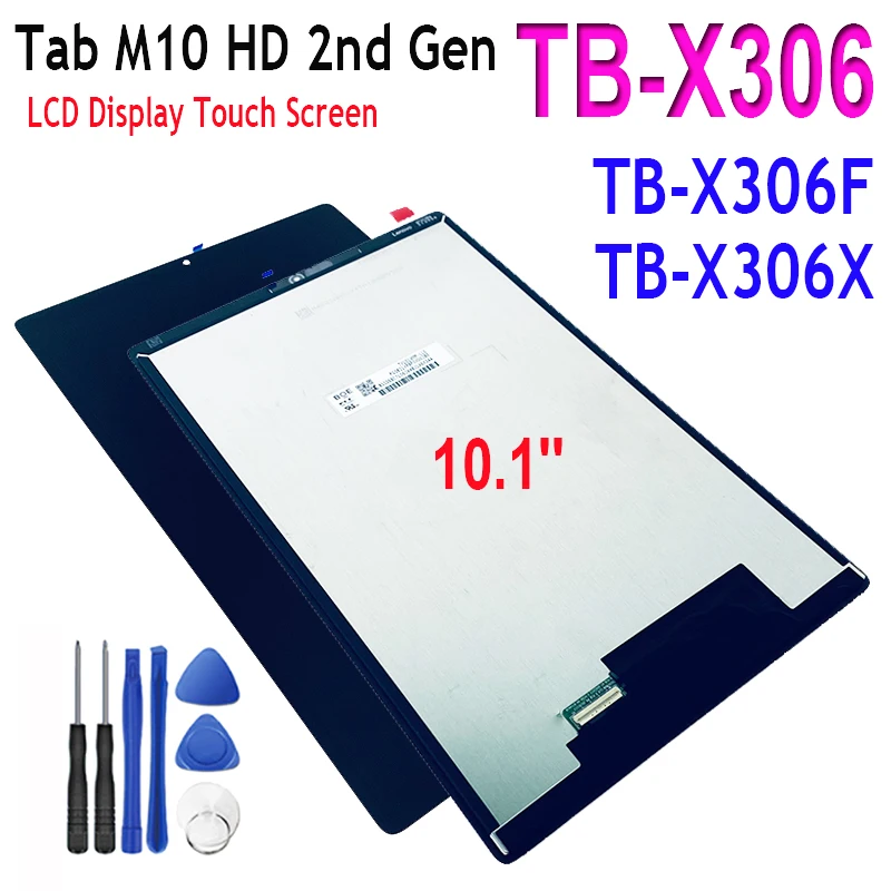 

2023 Оригинальный Новый ЖК-дисплей 10,1 дюйма для Lenovo Tab M10 HD 2nd Gen TB-X306F TB-X306X TB X306 с сенсорным экраном и дигитайзером