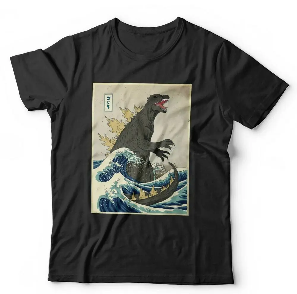 God-zilla Off Kanagawa футболка унисекс и дети-ретро винтаж