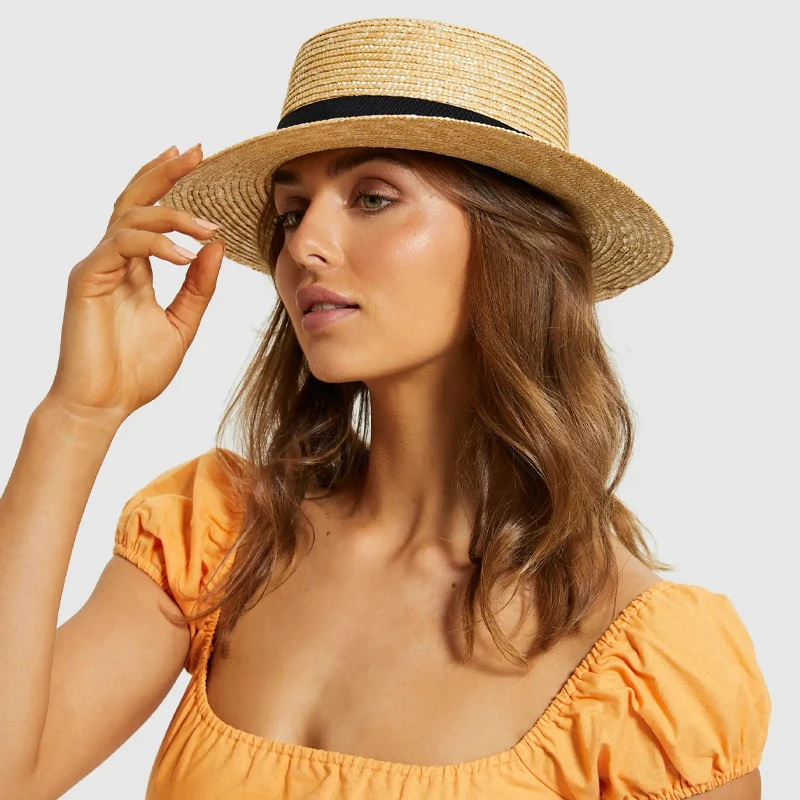 Женская летняя соломенная шляпа Wo модная повседневная пляжная ручной работы для