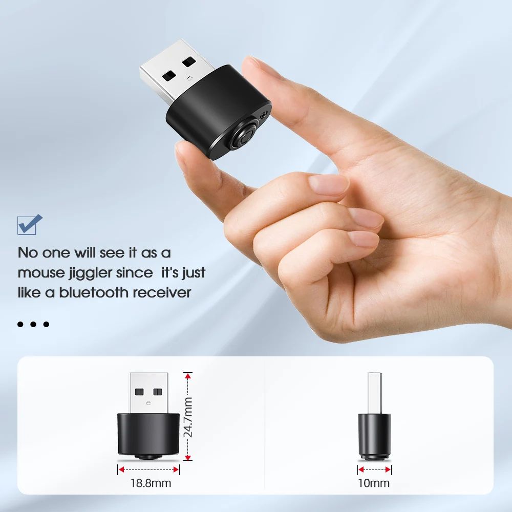 

Usb Mouse Controller Prevents Computer Rest screen Keeps Pc Active Supports Multi-track Mouse Mover Super Mini Virtual Mouse