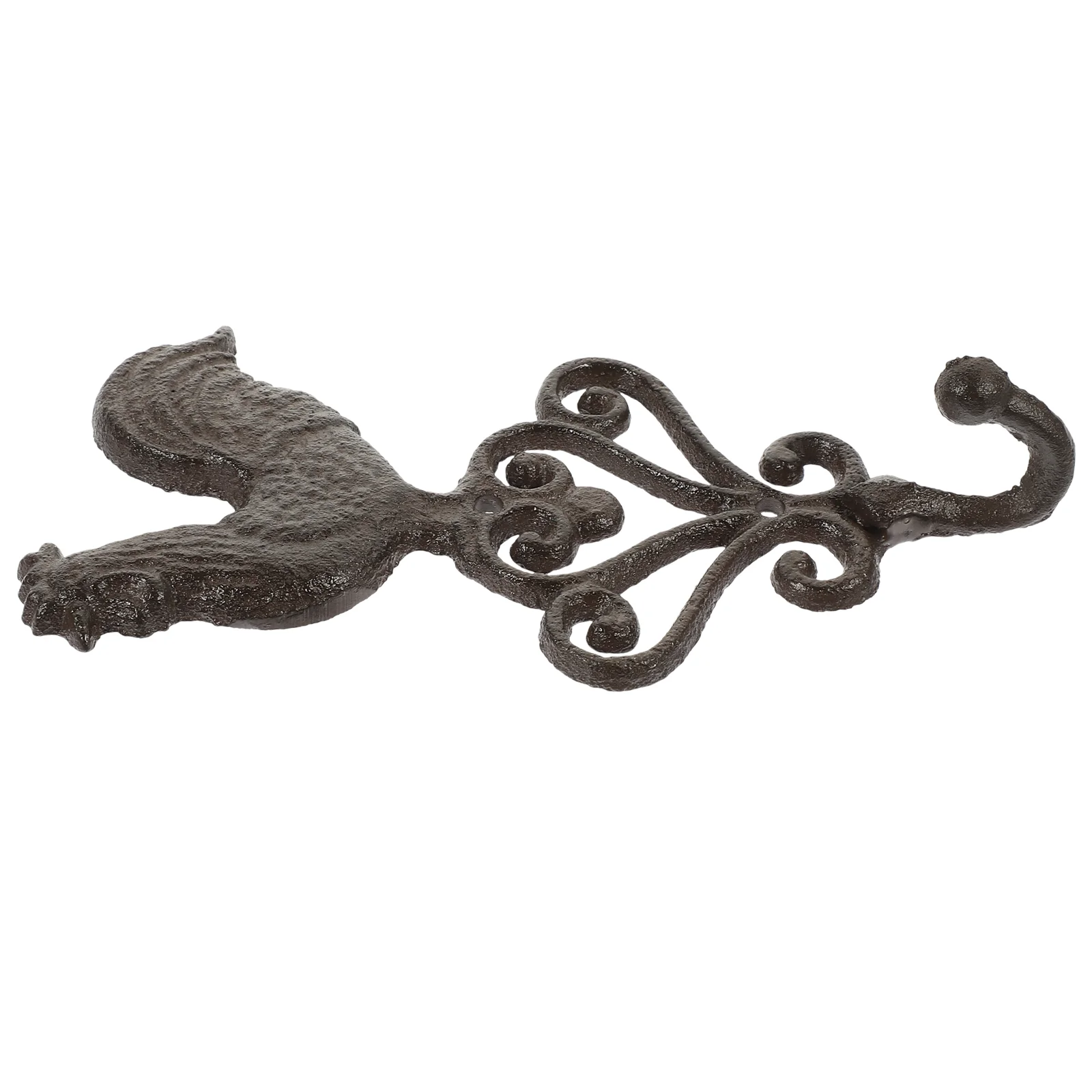 

Hook Wall-mounted Iron Retro Heavy Duty Coat Hangers Rooster Shape Shaped Hanging Office Metal Trim