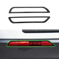 abs imitate carbon chrome silver exterior decorative sticker led red foglight lamp cover eyebrow trims for ford explorer 2020