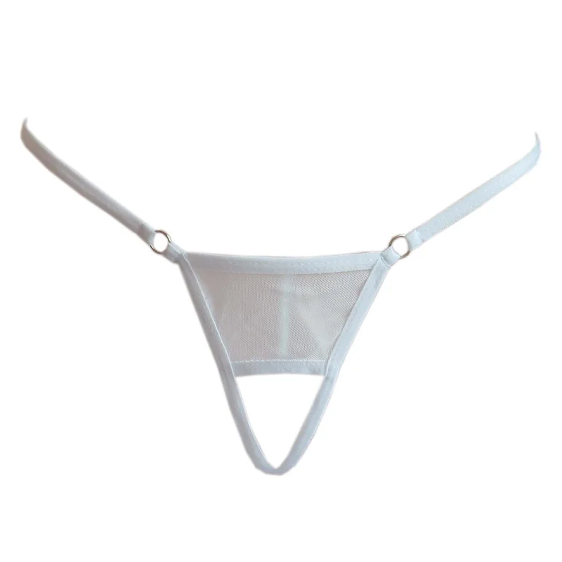 

Men's Fashion Low Rise Sexy Crotchless Underwear Thong G-string Hollow See-through Mesh Mini Panites Gay Man Erotic Underpants
