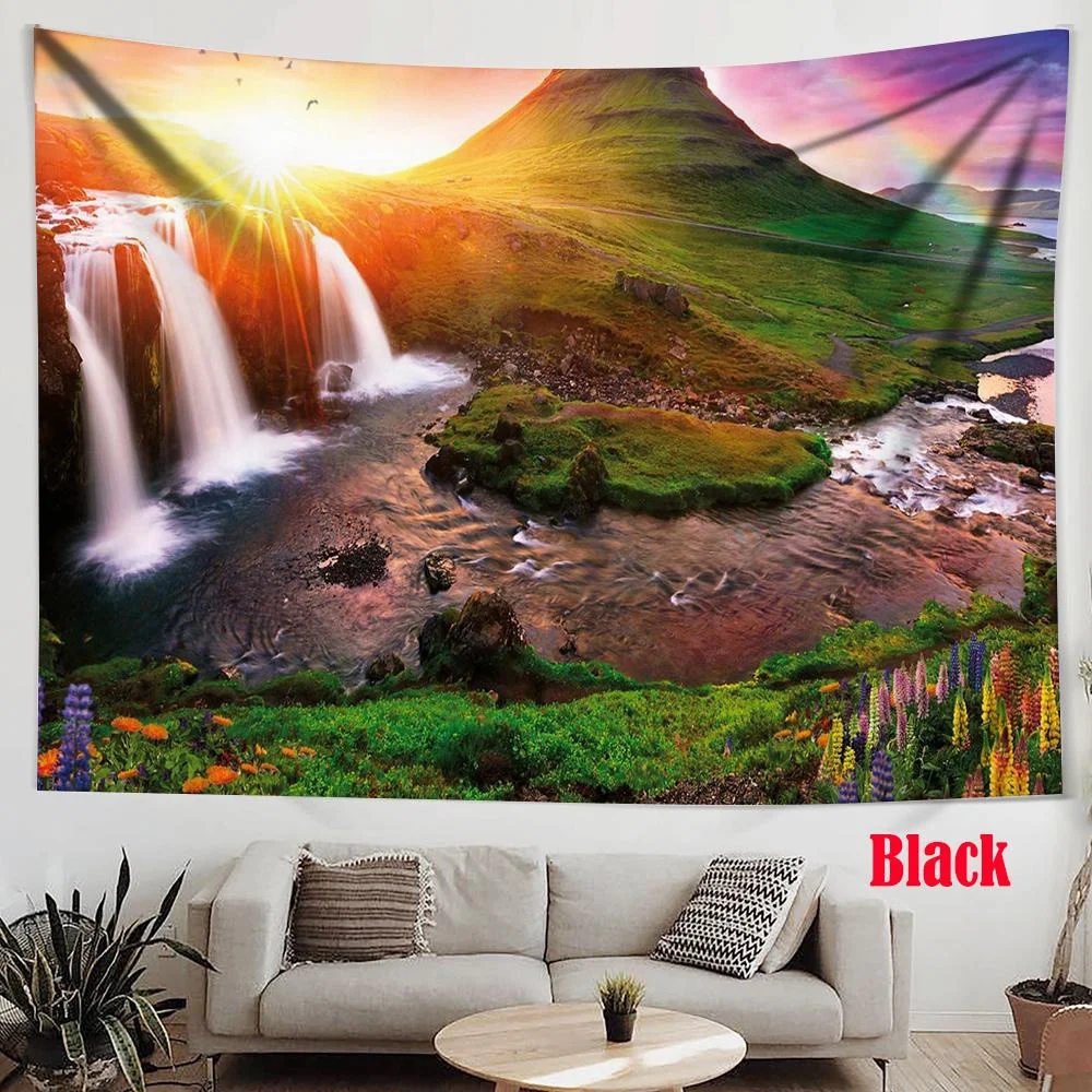

Natural Tapestry Waterfall Tapestry Hippies Tapestry Mandala Tapestry Multiple Size Customization Wall Hanging Tapestry