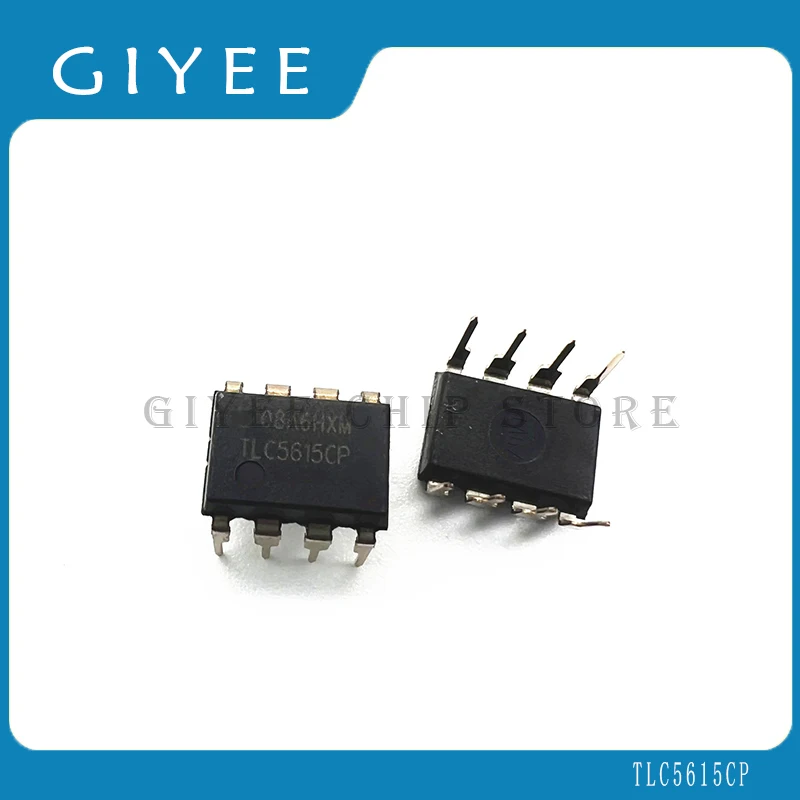 

5PCS TLC5615CP 100% original 10-bit digital-to-analog converter chip TLC5615 DIP8