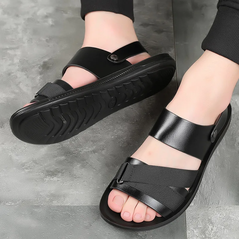 

Casual Men Sandals Summer Shoes Sandal Mens Sandles Outdoor Breathable Comfort Slip on Plus Size Open Shoes Sandalias Hombre