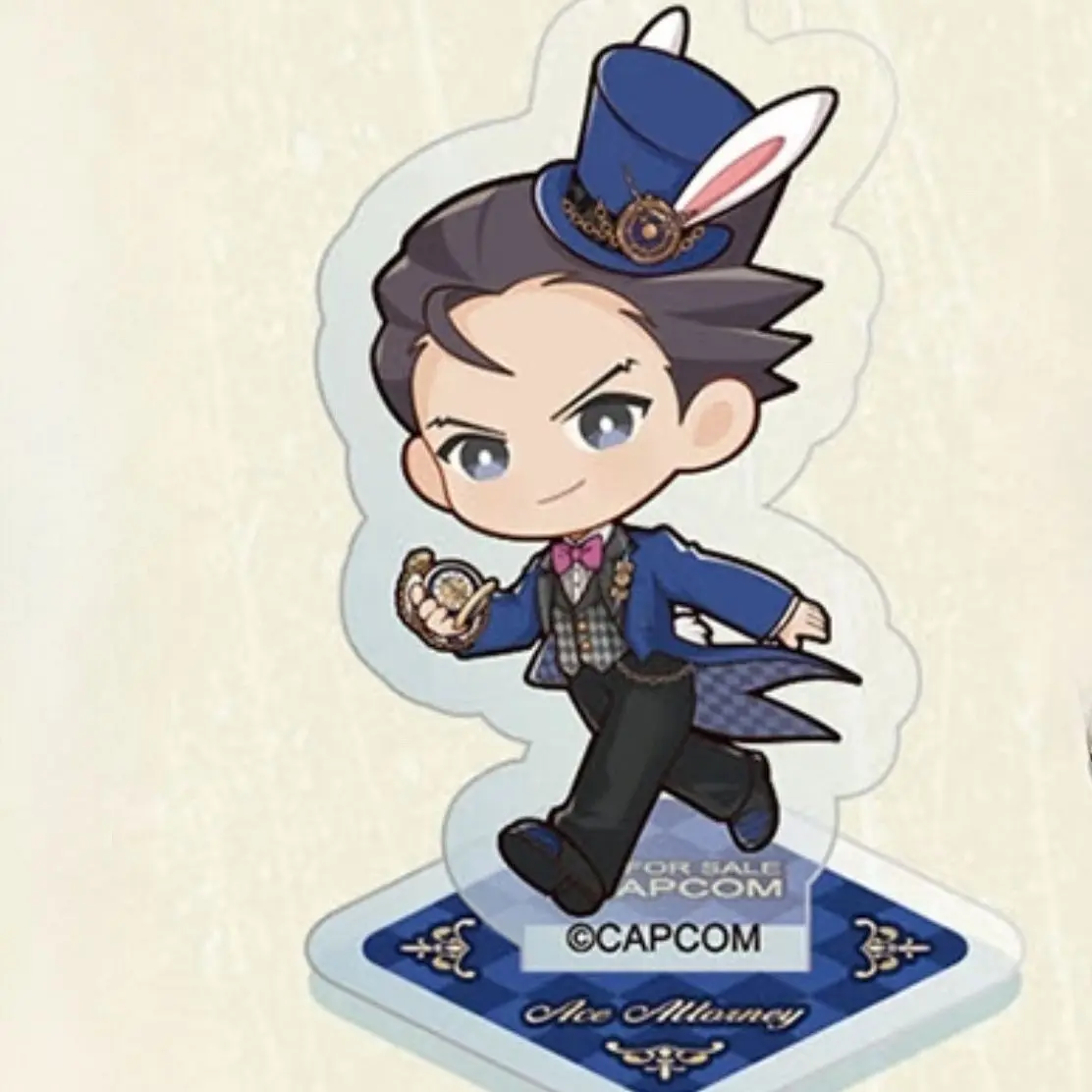 Фото Ace Attorney Phoenix Wright Miles Edgeworth аниме косплей мини акриловая подставка модель тарелка декор стола стоячий знак настольный подарок №4