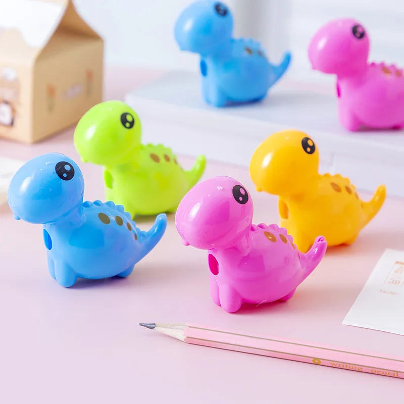 

4 Pcs Creative Dinosaur Pencil Sharpener Kawaii Pencil Cutter Knife Back To School Prize Student Stationery School Supplies
