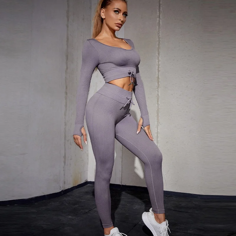 

Женский спортивный костюм для спортзала, комплект для йоги, спортивная одежда для тренировок, Новые разноцветные комплекты для фитнеса, сек...