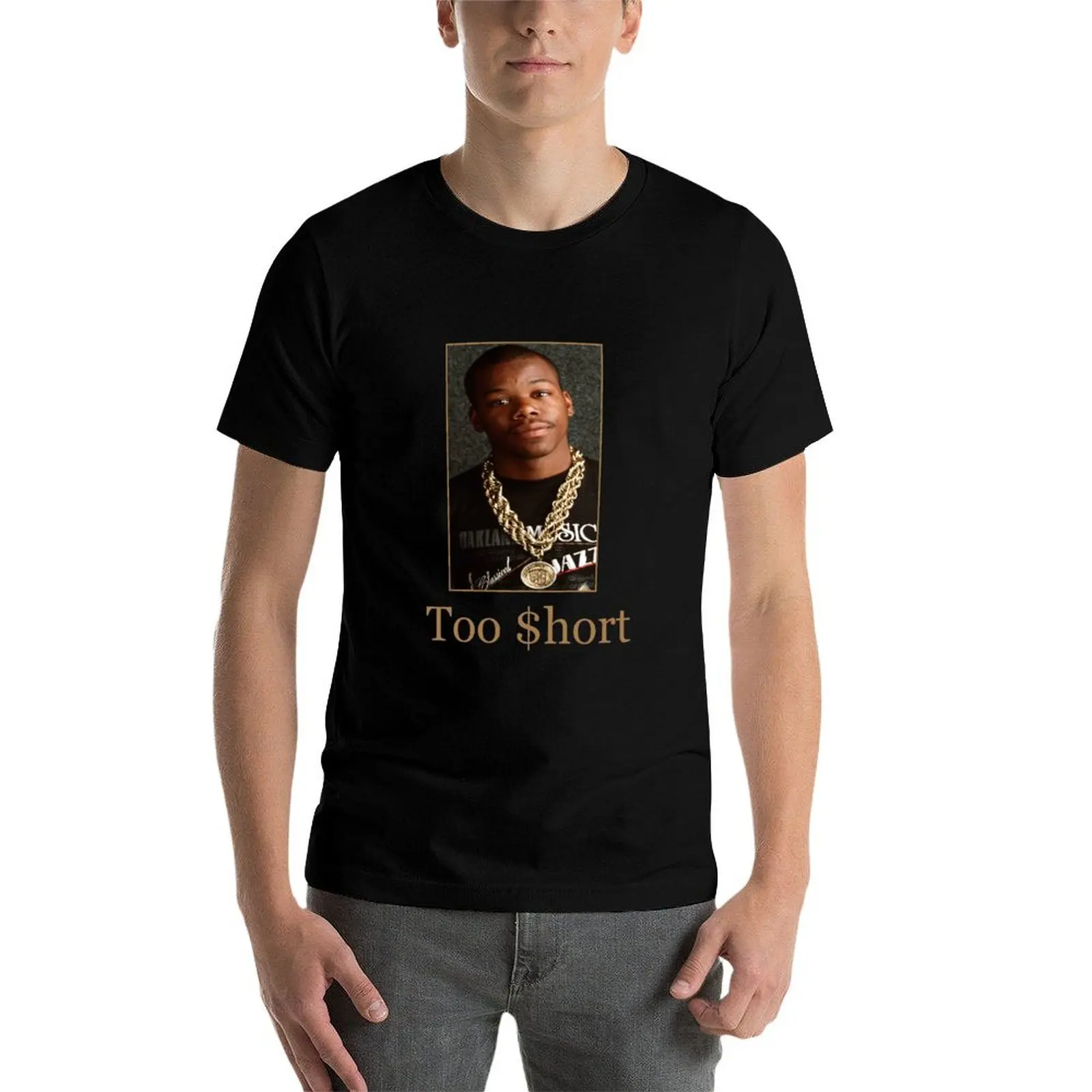 Фото Футболка Too $hort Portrait, базовая повседневная хлопковая рубашка с коротким рукавом №4