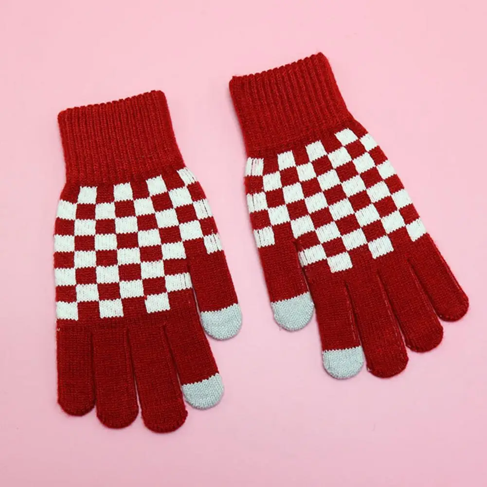 

Unisex Gloves Washable Vivid Color Yarn Unisex Winter Thermal Warm Touch Screen Gloves Touch Screen Gloves Keep Warm