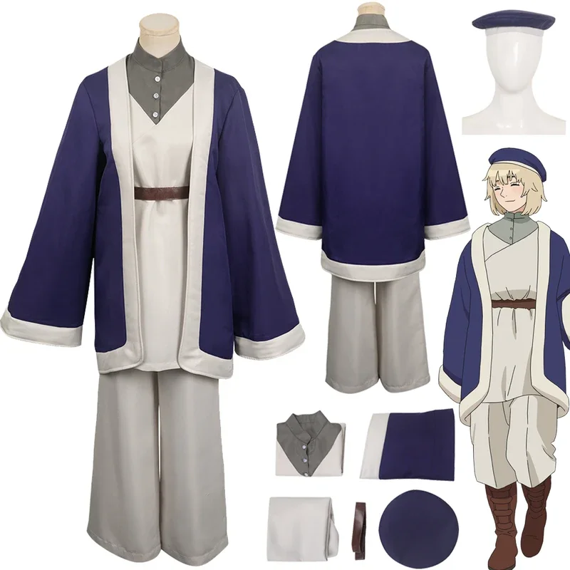 Костюм для косплея аниме Dungeon Meshi Farin костюм с париком пальто и штаны наряды