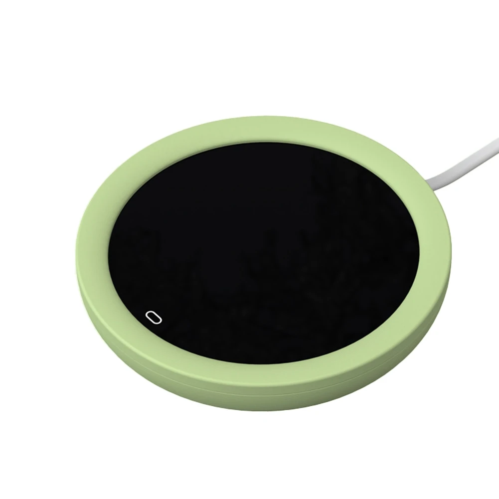 

DC 5V USB Heating Warm Cup Mat Constant Coaster Digital Display Adjustment Timing Heater for Coffee Milk Tea,Green