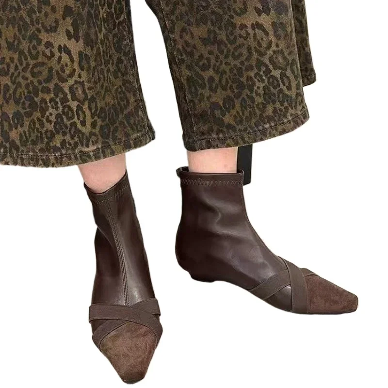 Женская обувь 2024 модные женские ботильоны горячая распродажа молния сзади