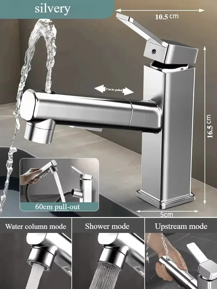 

Керамический выдвижной смеситель для раковины