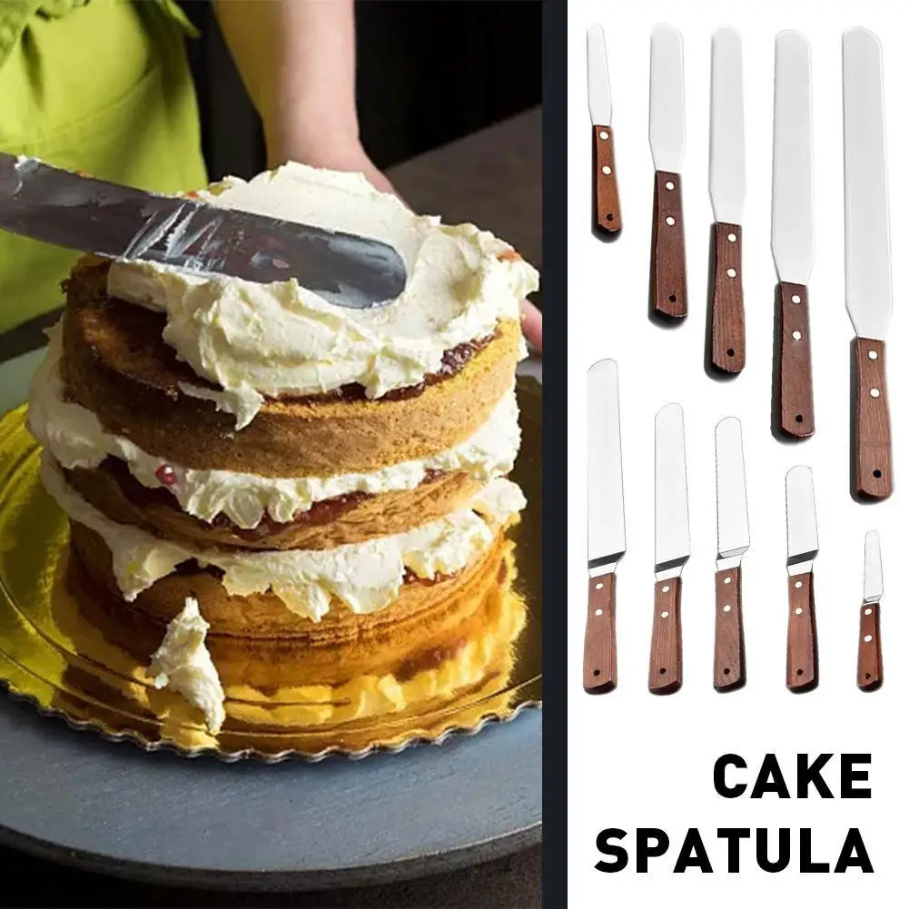 

Stainless Steel Butter Cake Cream Knife Spatula for Cake Smoother Icing Frosting Spreader Fondant Pastry Cake Decorating