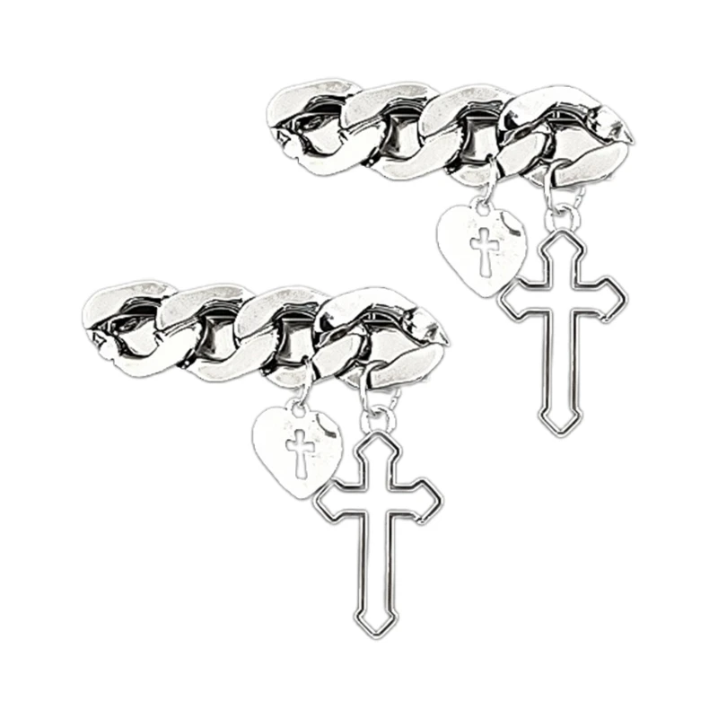 

Gothic Style Hair Clip with Dangle Decor Hair Barrettes Hair Pin for Girls M6CD