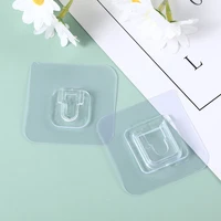 10pc double sided adhesive wall hooks hanger strong transparent hooks suction cup sucker wall storage holder for kitchen bathroo