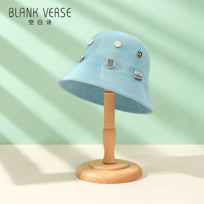 

Personality Korea Alloy Standard Paper hollow-out Decorative Paper Breathable Fisherman Female wide-brim Hats Covered Face A Sun