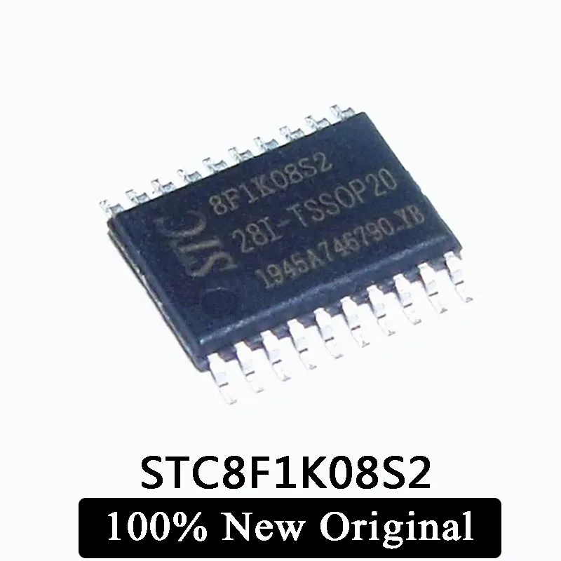 

2 шт., новинка 100%, оригинальная Φ TSSOP20 Ic, одночиповый микроконтроллер, чип
