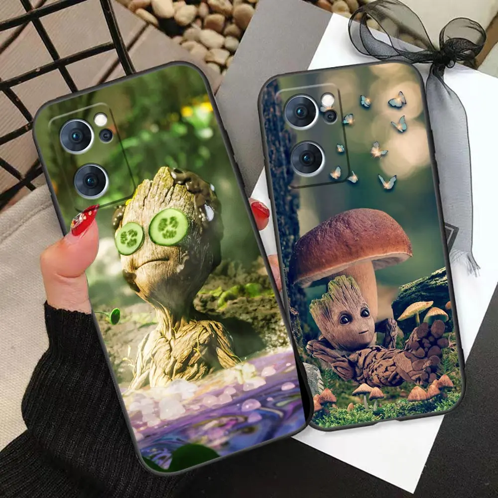 

Marvel Cute Funny Baby Groot Comics Case For Oppo Realme C25 C21 C21Y C20 C12 C11 C3 C2 C1 XT GT GT2 X50 2020 2021 Pro Master 5G