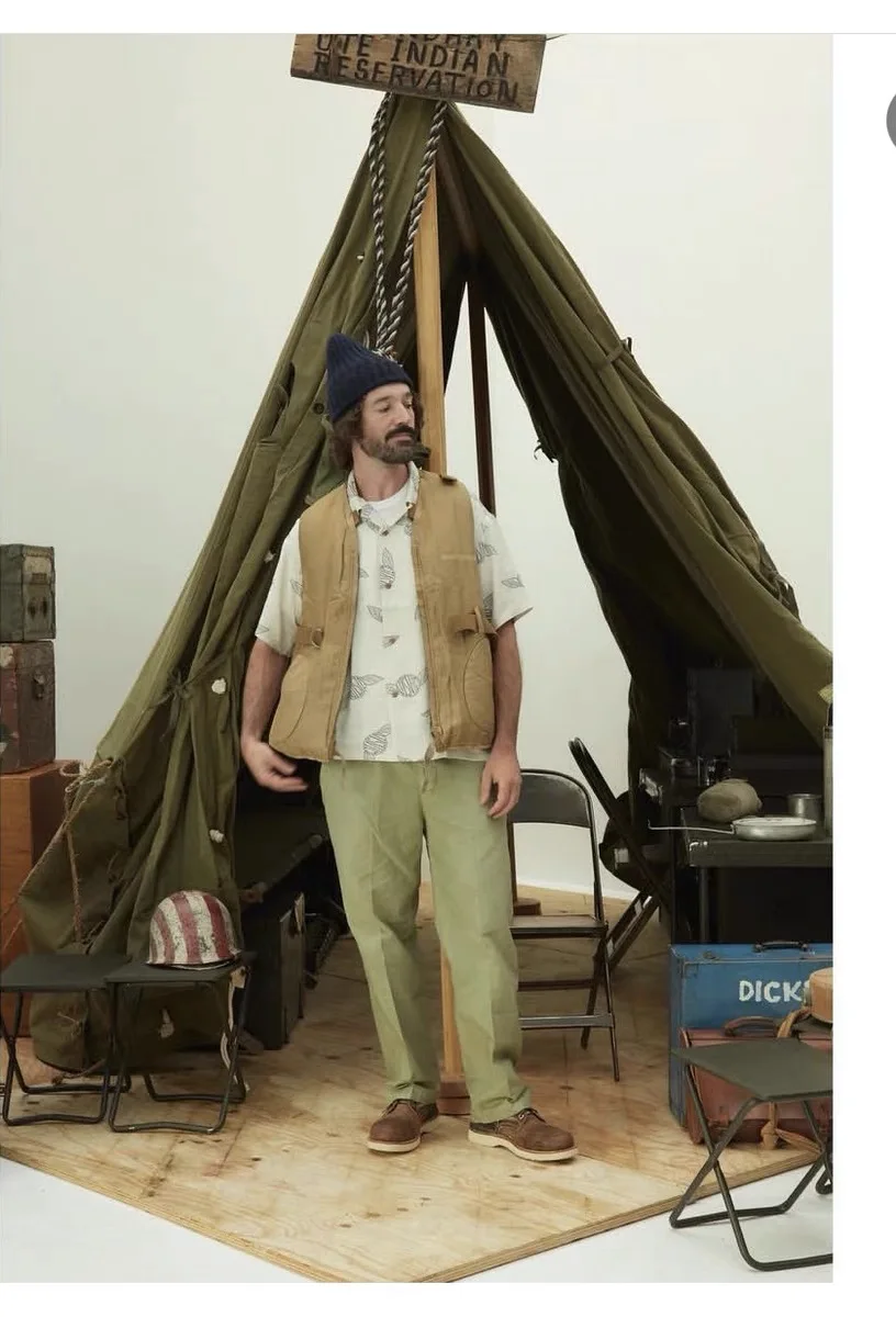 Фото 2026 VISVIM WALLIS SHIRT C/D Гавайская рубашка с принтом крыльев для мужчин №4