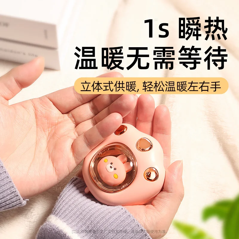 Winter Mini Portable USB Hand Warmer Cat Claw Shape Ultra Light Mobile Rechargeable Hand-held Heater Indoor Outdoor Travel Life enlarge