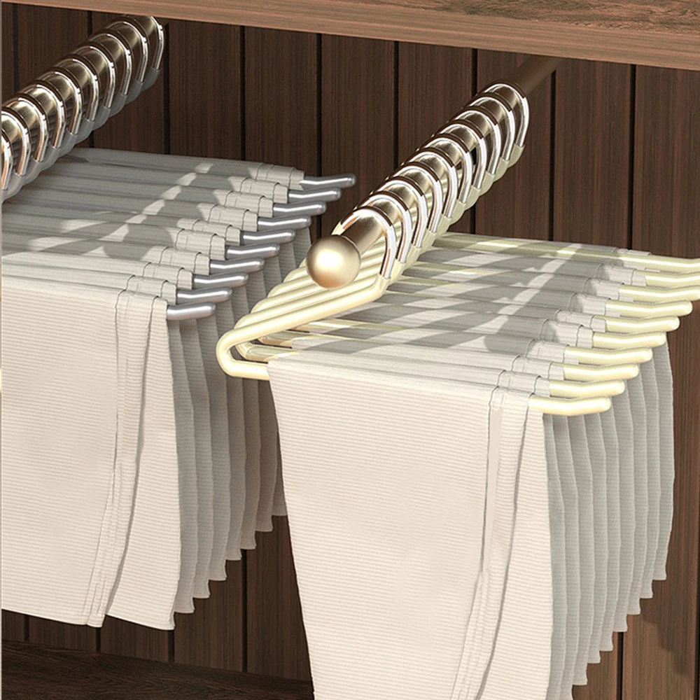 Вешалка для брюк органайзер из нержавеющей стали одежды компактное сушильное