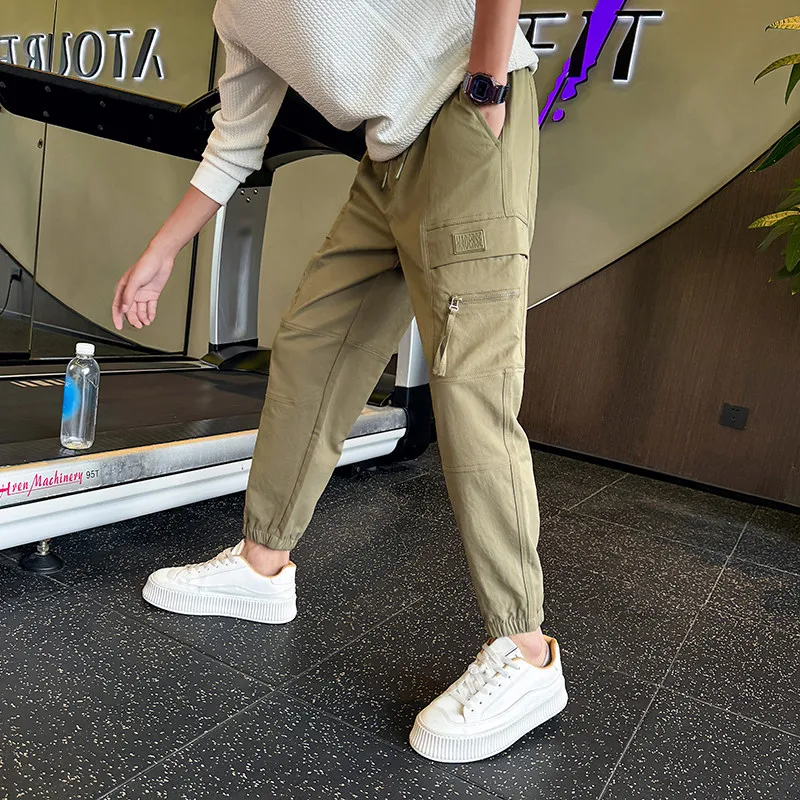 Осенние новые мужские повседневные маленькие карго Xs корейские прямые