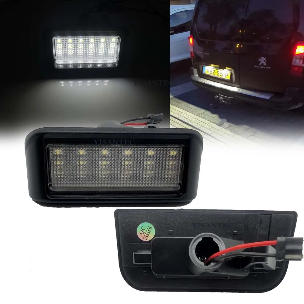 Светодиодная лампа для номерного знака Opel Vivaro C Zafira Life 18-21 Combo E Vauxhall Combo/Combo 2pc 2019-2021