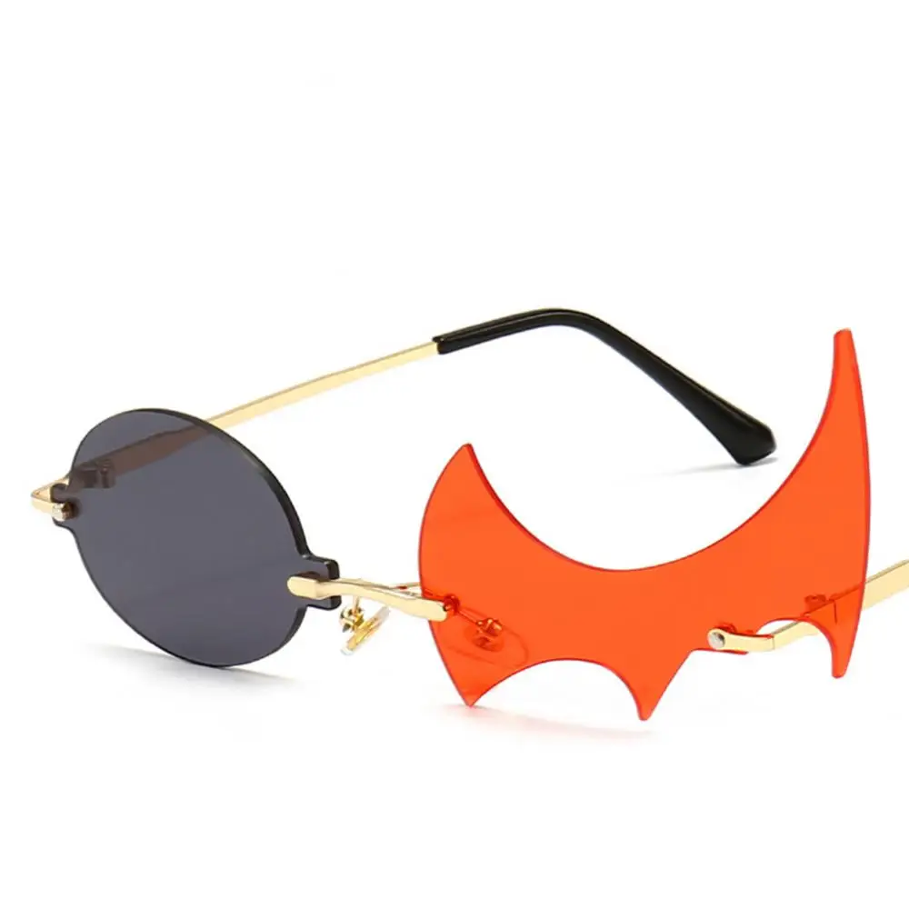 Купи 10PCS Fashion Sunglasses Unique Rimless Round Flame Shape Sun Glasses Vintage Clear Ocean Lens Eyewear Men Irregular Glasses за 961 рублей в магазине AliExpress