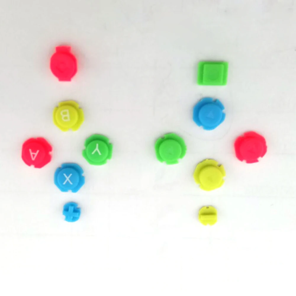 Цветные ABXY направляющие клавиши пластиковые кнопки джойстик для переключателя NS