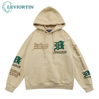 hip hop mens hoodie sweatshirt streetwear vintage letter print fleece hooded 2021 harajuku cotton pullover hoodies tops