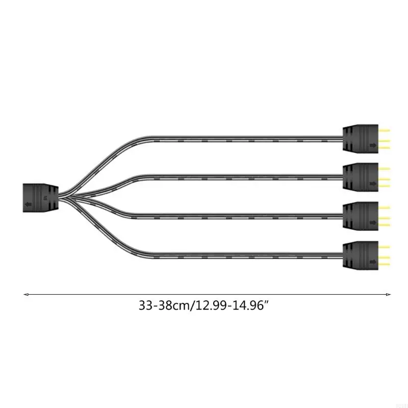 02dd от 1 до 4 Argb Splitter 5V 3PIN PC Материнская плата RGB FAN SOCKET MULTI CABLEORS