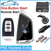 CF568 Universal Remote Control Smart Key with LCD Display Engine Start Button Car Central Lock Keyless Go Entry Kit