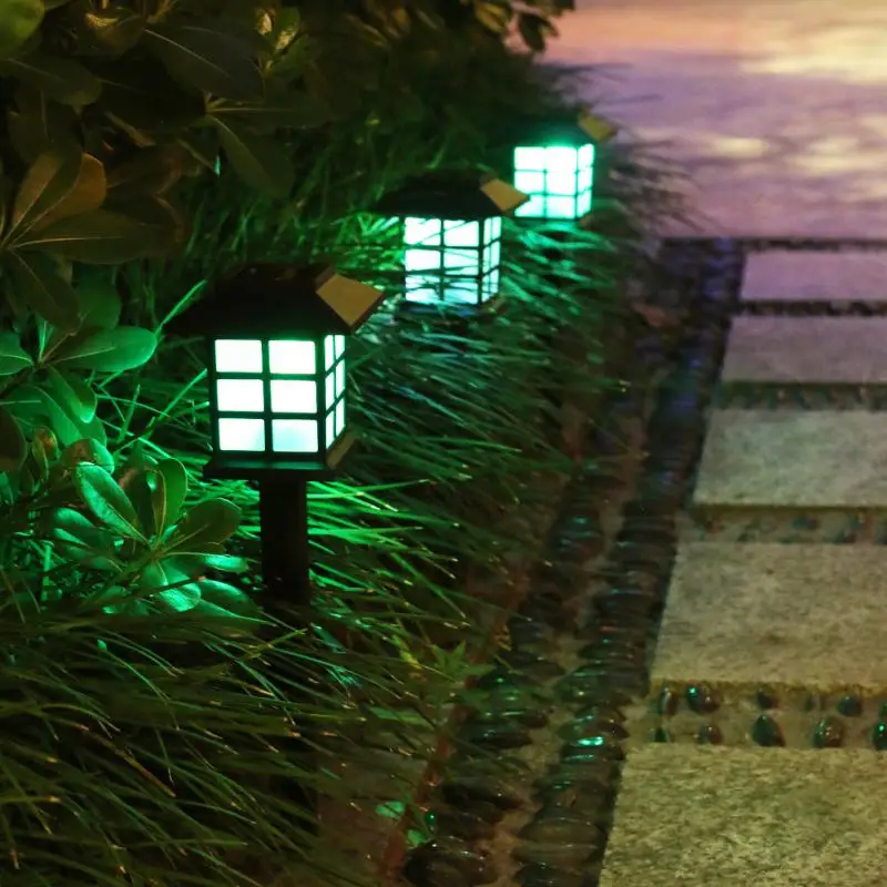 

Kedia Solar LED Lawn Light Small House Night Lights Outdoor Mini Solar Light Rainproof Small Palace Lamps For Garden Lighting